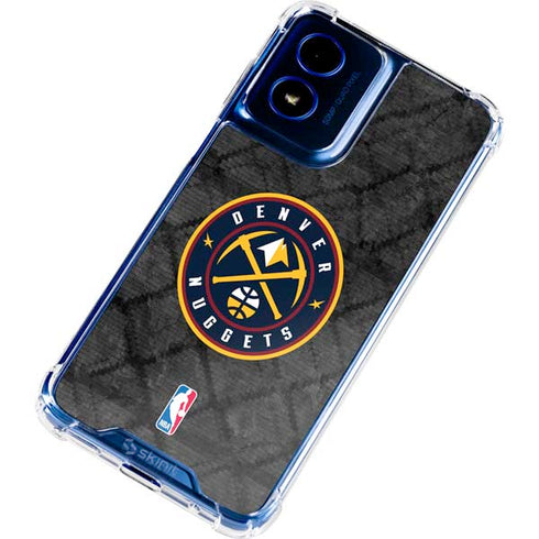NBA Denver Nuggets Dark Rust Moto G 5G (2024) Clear Case